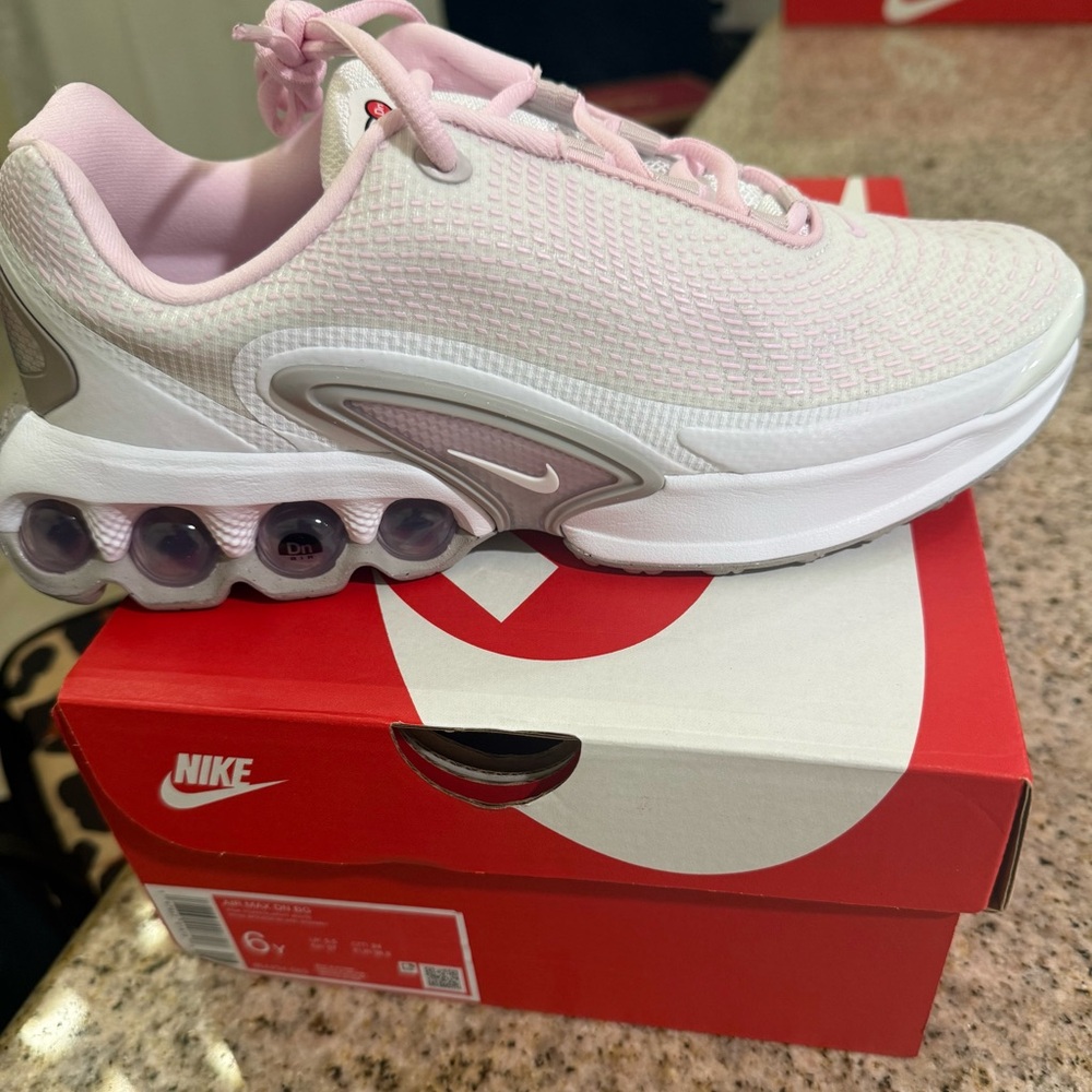 Nike Kids Pink and White Sneakers